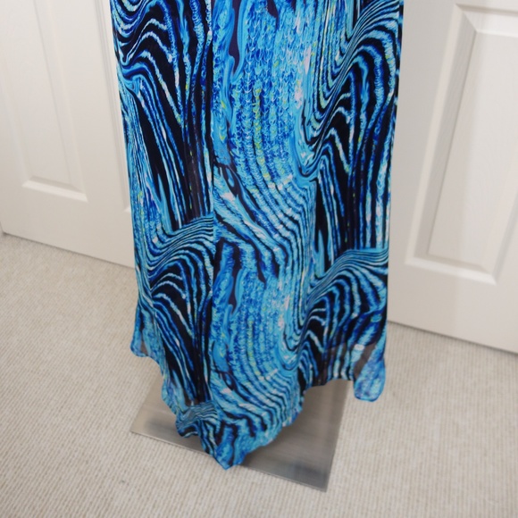 BCBG Embellished Halter Cutout Shoulder Gown - Picture 7 of 9